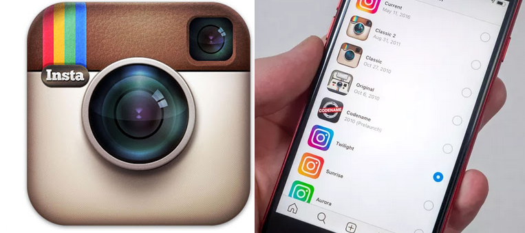 jak zmienić ikonę instagram
