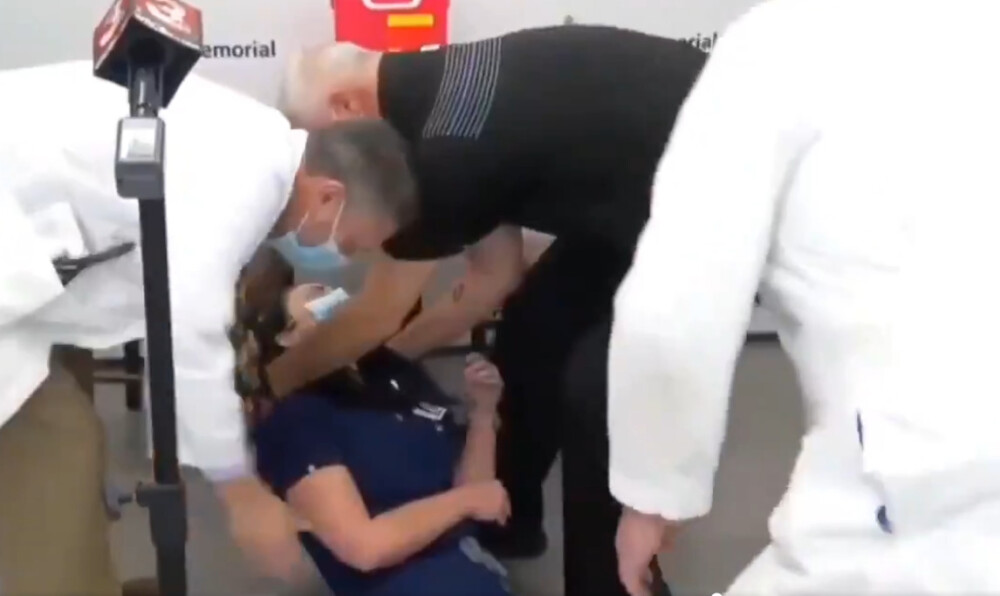 pielęgniarka zemdlała tuż po szczepieniu