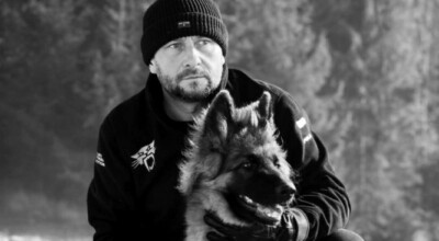 Kamil Durczok z psem