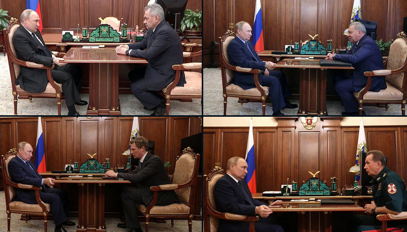 porównali zdjęcia ze spotkań Putina